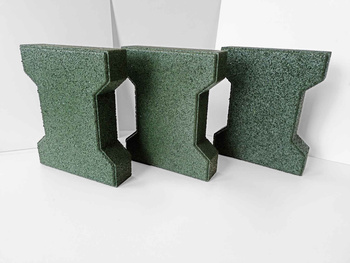 Gumowa kostka brukowa zielona / 43 mm / 0,165x0,2m / SCP Select