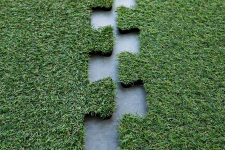 Rekograss Flat Puzzle / 8mm / 0,6x0,6m / Rekoplast