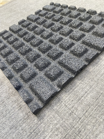 Gumowa płyta chodnikowa szara  / 25 mm / 0,5x0,5m / SCP Select