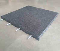 Gumowa płyta chodnikowa szara  / 25 mm / 0,5x0,5m / SCP Select