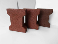 Gumowa kostka brukowa czerwona / 43 mm / 0,165x0,2m / SCP Select